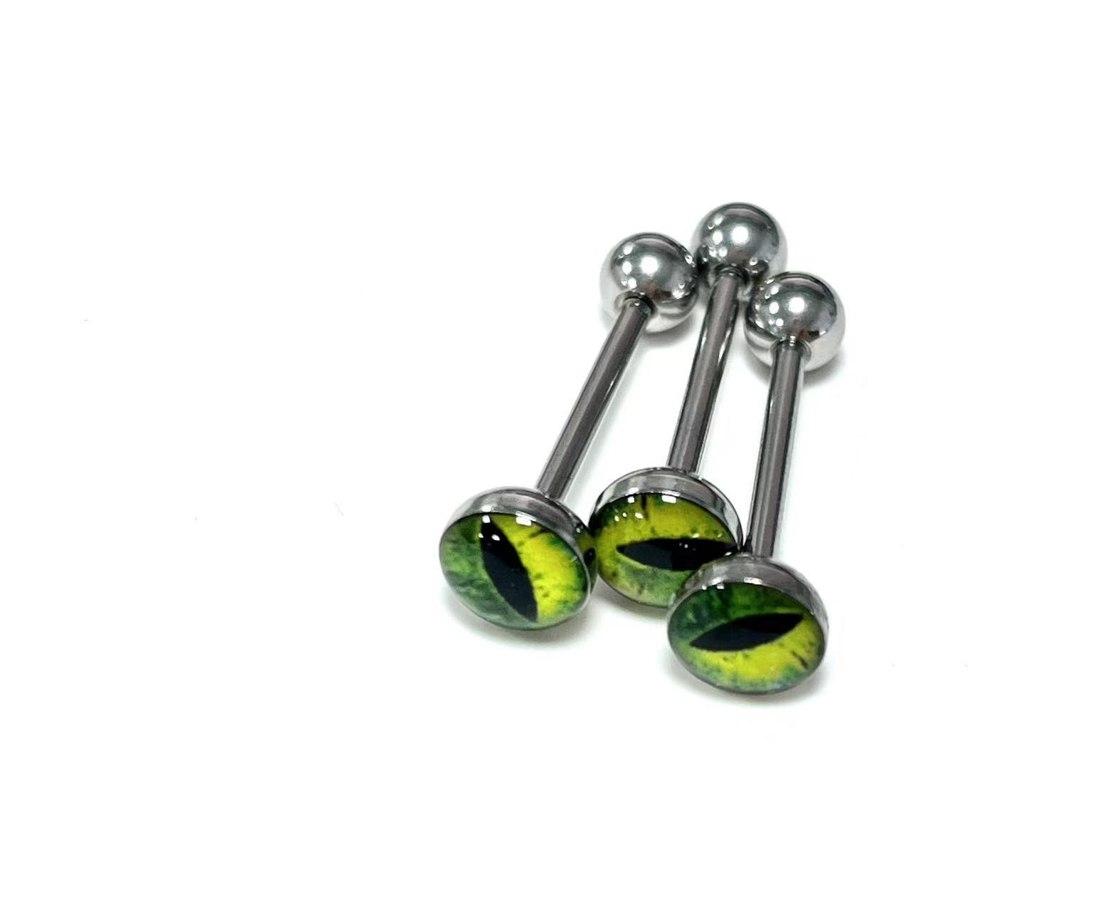 Pointed titanium steel lip stud product view
