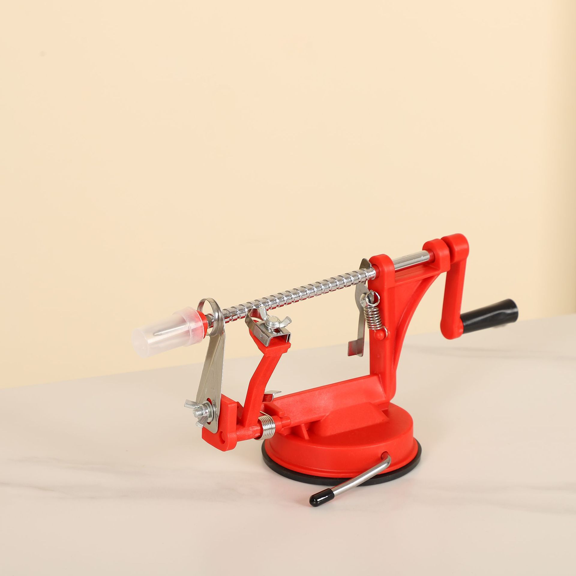 3-in-1 Automatic Fruit Peeler, Corer and Slicer - Multifunctional Fruit Peeler Machine, Manual Hand-Crank Apple Peeler for Home Use