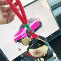 Новый национальный прилив конфеты INS фэн-шуй подвесные украшения карты DIY молнии шнур чемодан с подвеской мобильный телефон брелок