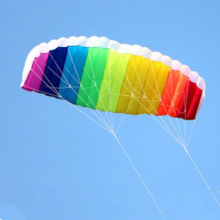 New sports kite Amazon soft double-line umbrella special stunt foreign trade rainbow umbrella cross-border power parachute parachute