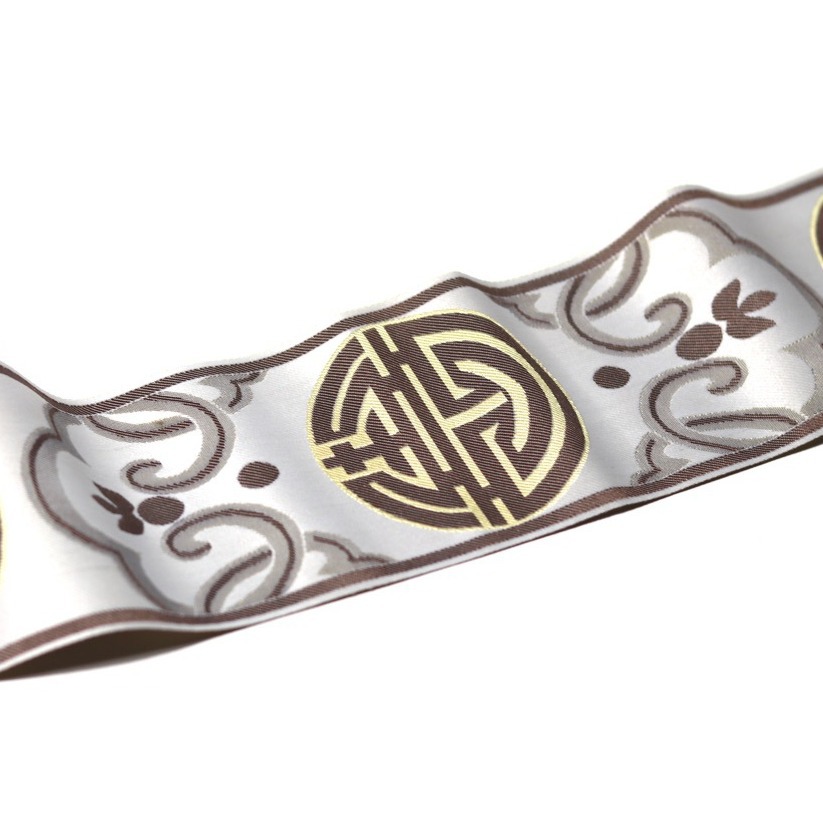9cm de ancho nuevo estilo chino de alta precisión de banda de mesa de cama de bandera sofá almohadilla de cuello de manga decoración de bordes
