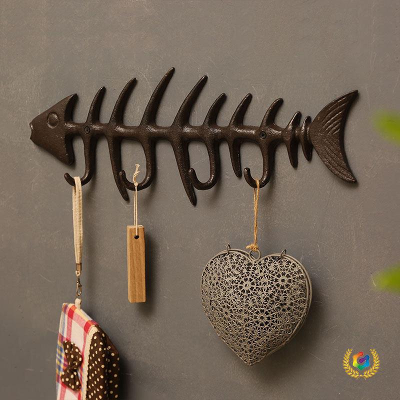 ✅ Creative retro coat hooks for home use, suitable for entryway or hallway, cute wall-mounted coat and hat hooks, fishbone key hooks ✅ Creative retro coat hooks for home use, suitable for entryway or hallway, cute wall-mounted coat and hat hooks, fishbone key hooks