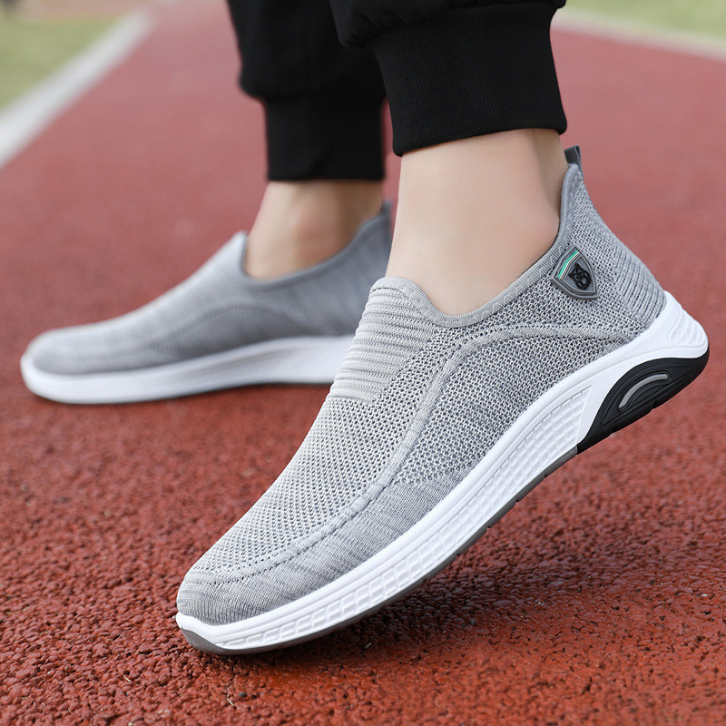 2024 Spring New Flying Woven Sports Shoes Men's Shoes Fashion Casual Shoes Outdoor Running Shoes Dropshipping