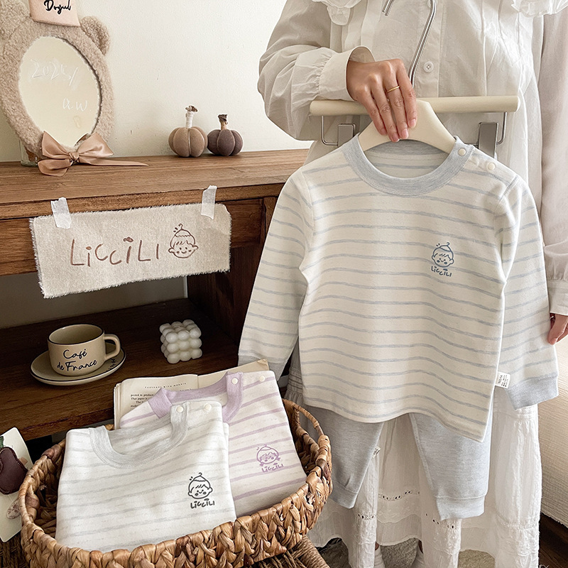 300g Soft Fleece Boys and Girls Soft Fleece Autumn Clothing Set Home Wear Children's Pajamas 300g Soft Fleece Boys and Girls Soft Fleece Autumn Clothing Set Home Wear Children's Pajamas