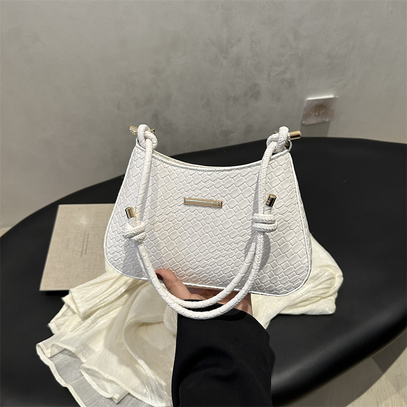 洋気高颜値腋の下包女2025春の新気質韓国版軽贅沢レトロファッションシンプルなショルダーバッグ|undefined
