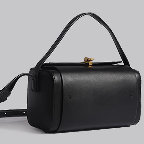 包包女新款2025高级质感小众巴西莓紫波士顿盒子小方包单肩斜挎包 - Thumbnail 9