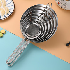 304 stainless steel colander soy milk filter net juice sesame sieve household kitchen noodle scoop medicine flour sieve