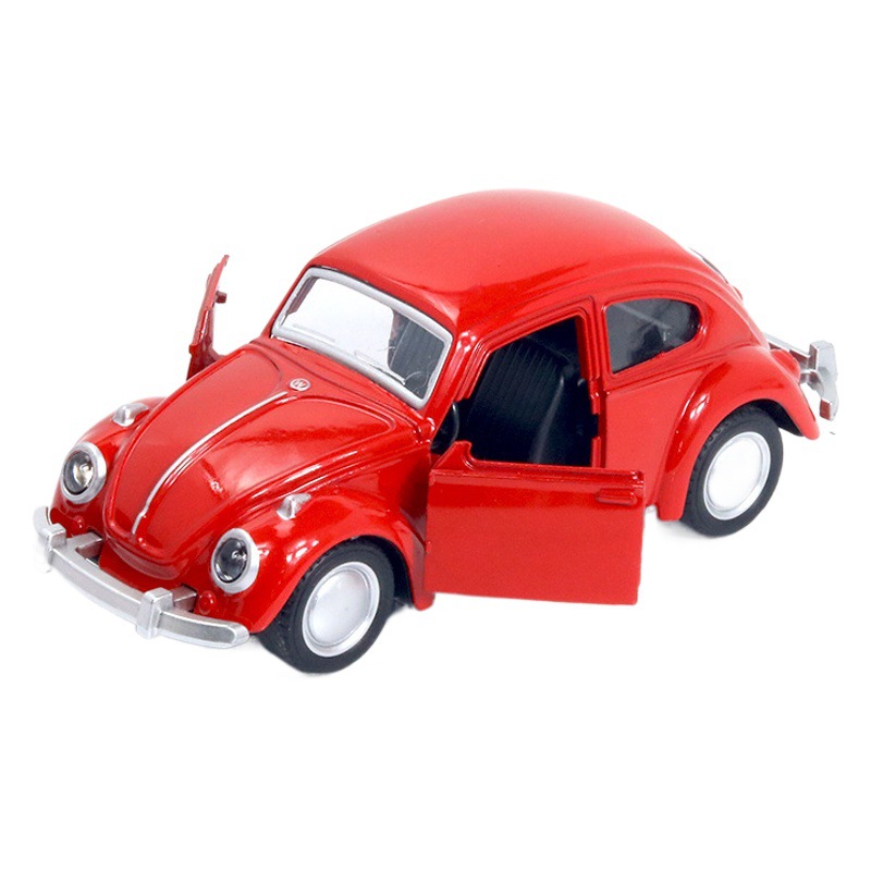 Aleación a granel modelo de coche clásico puerta del coche tire hacia atrás los niños de juguete decoración de la torta del coche adornos de carga