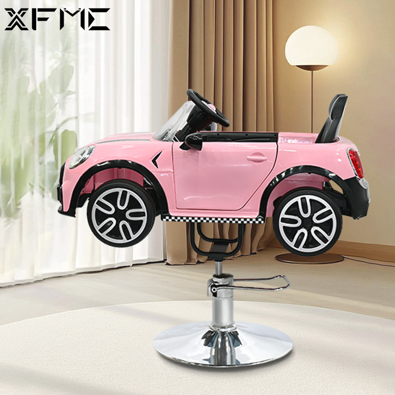 Barbería en línea silla de peluquería para niños silla de peluquería para niños pequeños silla de peluquería de automóvil rosa silla de corte de pelo silla de elevación asiento giratorio