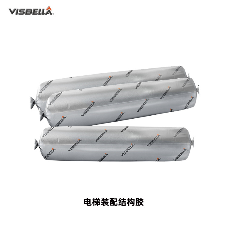 visbella ms单组份改性硅烷密封胶结构胶车电梯冷藏车库590ml黑色|ru