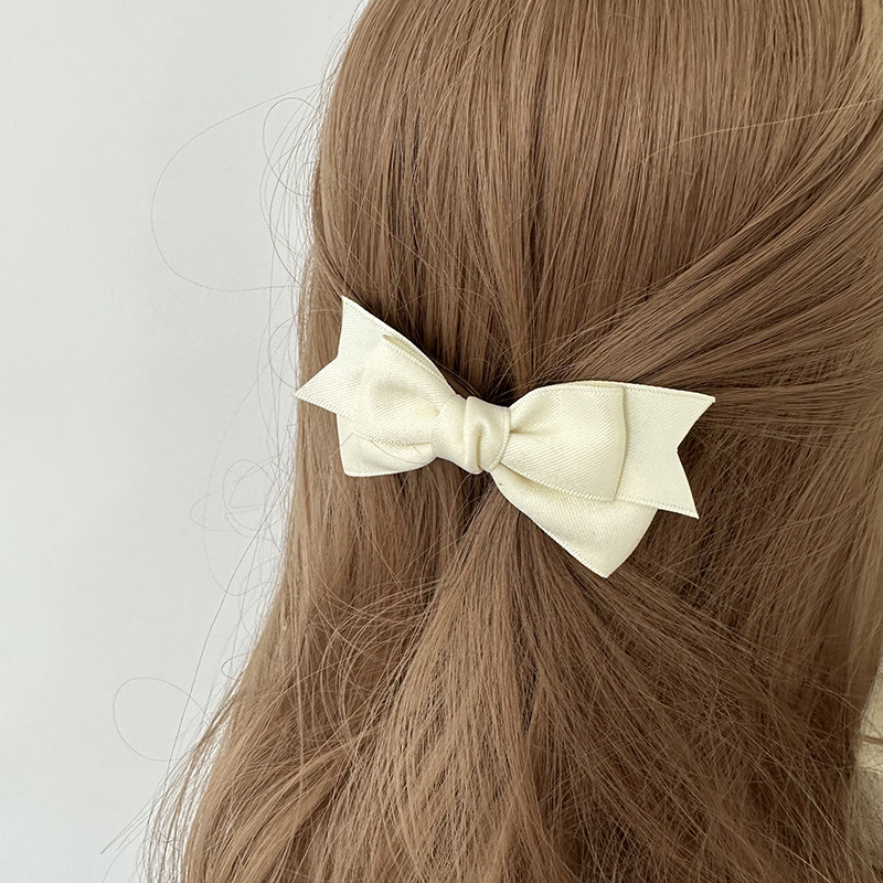 Słodkie mleczne dziewczęce kokardki do włosów akcesoria do włosów słodki styl spinka do włosów nakrycia głowy urocze spinki do włosów z dziobem kaczki grzywka spinka do włosów akcesoria do włosów nowy styl_voghion.com