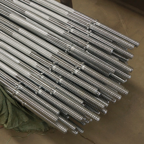 Manufacturer wholesale barbell commercial detachable threaded weightlifting gym special straight bar curved bar push and pull hard sleeper