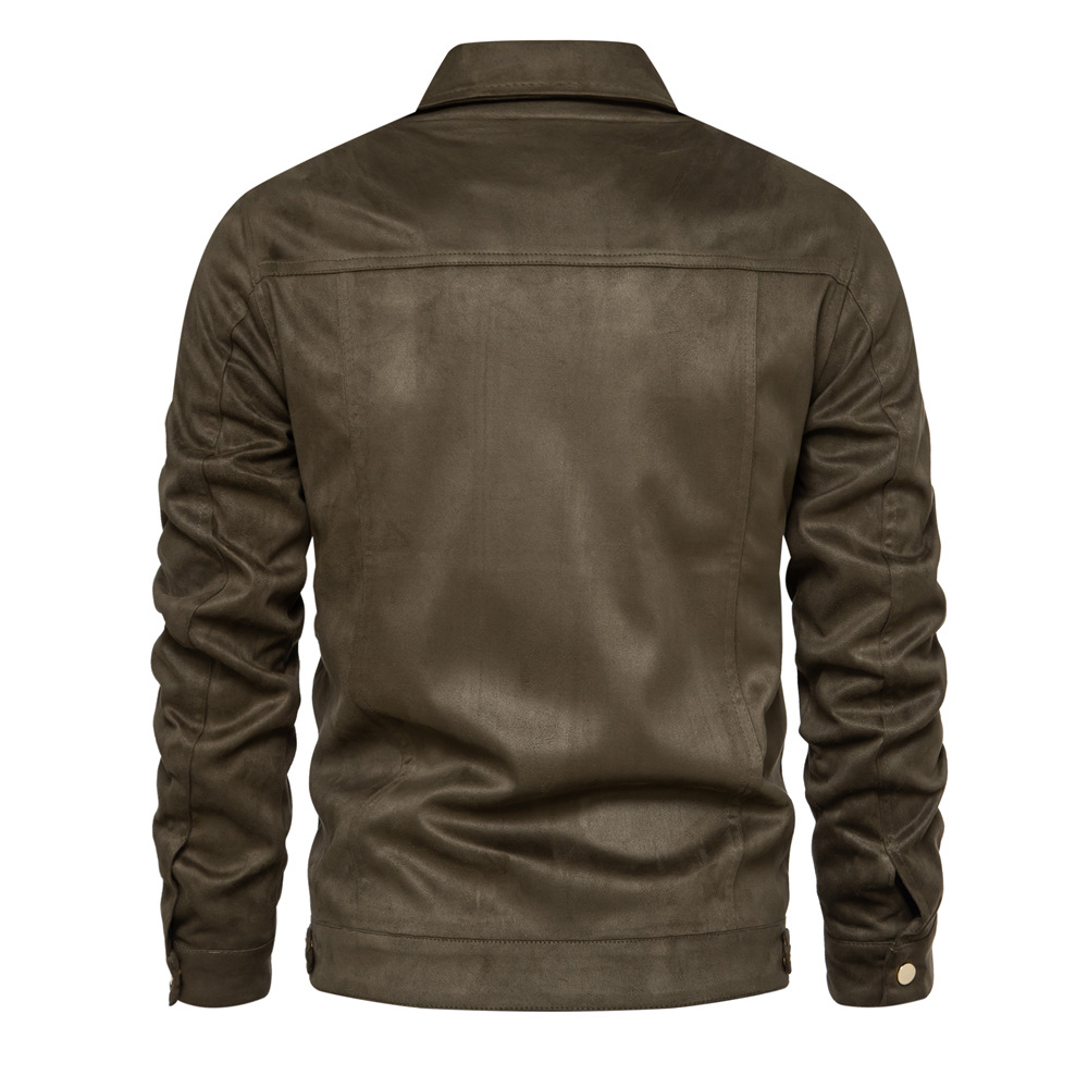 Giacca a collo alto europea nuova autunno 2024, cappotto casual alla moda, sottile, di qualità, da uomo_voghion.com