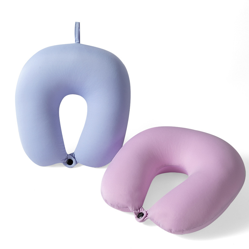 U-shaped pillow foam particle storage home travel nap pillow portable company gift neck pillow Amazon wholesale