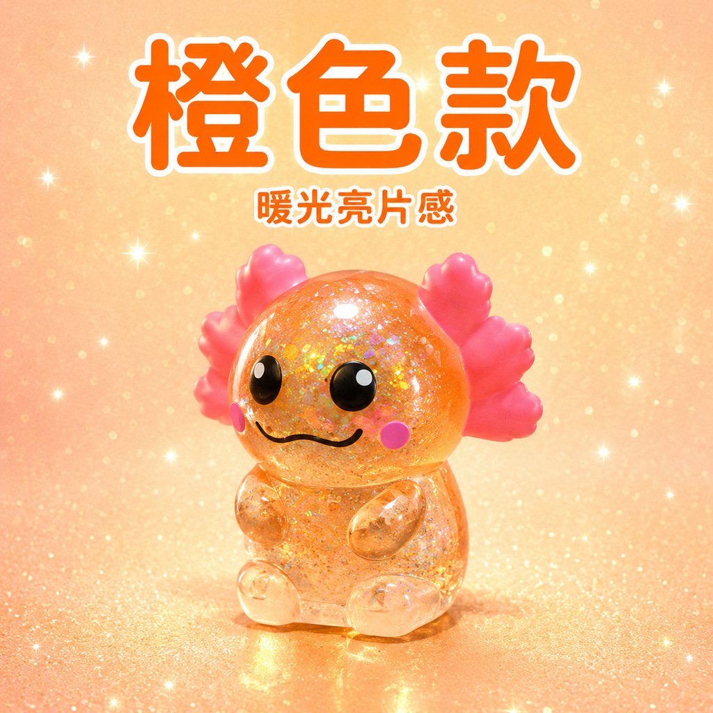 坐姿新款蝾螈捏捏橙 / 量大价优