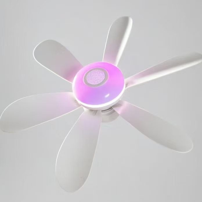 Lámpara de ventilador de UAV nueva iluminación de ventilador de tornillo e27 todo en uno transfronteriza silenciosa lámpara de ventilador de techo de control remoto ahorro de energía image 4