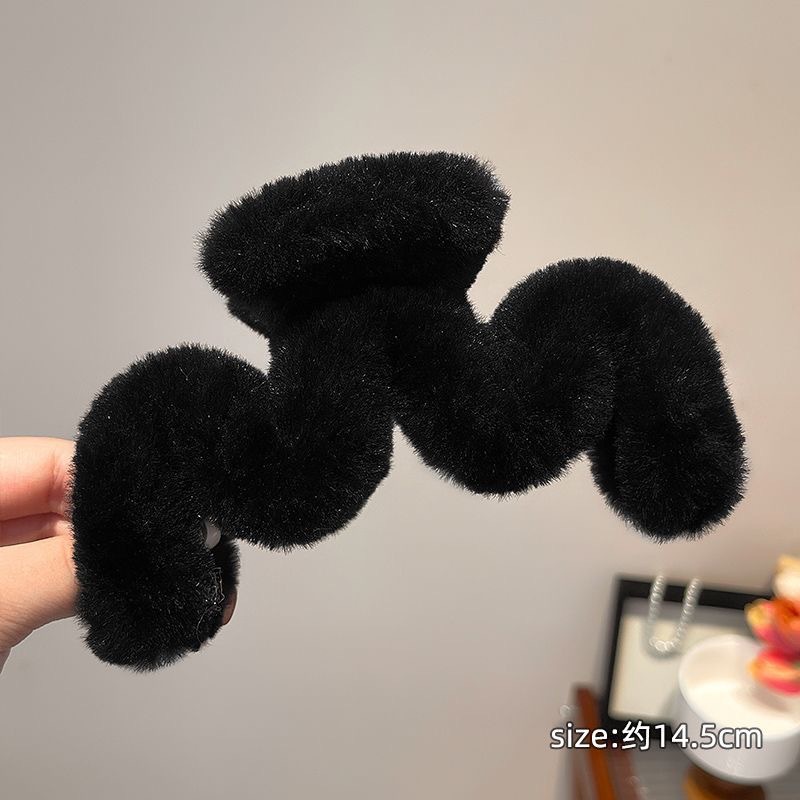 플러시 M 클립 블랙-14cm