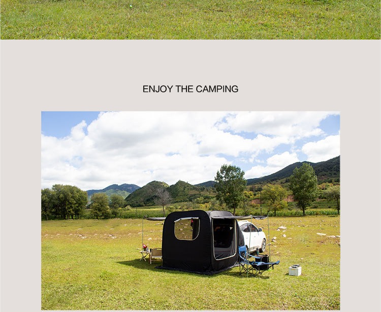 Car Rear Tent, Multi-Functional Car Sunshade, Camping Quick-Open Canopy, Side Tent, Car Side Extension Tent, Quick-Open Tent