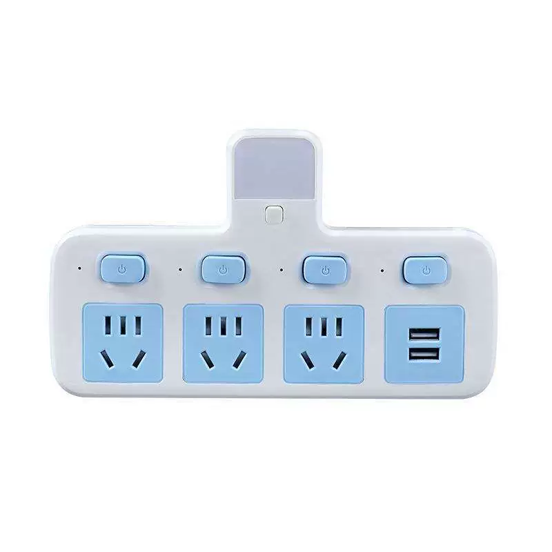 Household socket converter multi -porous panel wireless row plug -in panel plugs with USB one transfer multi -use function plug