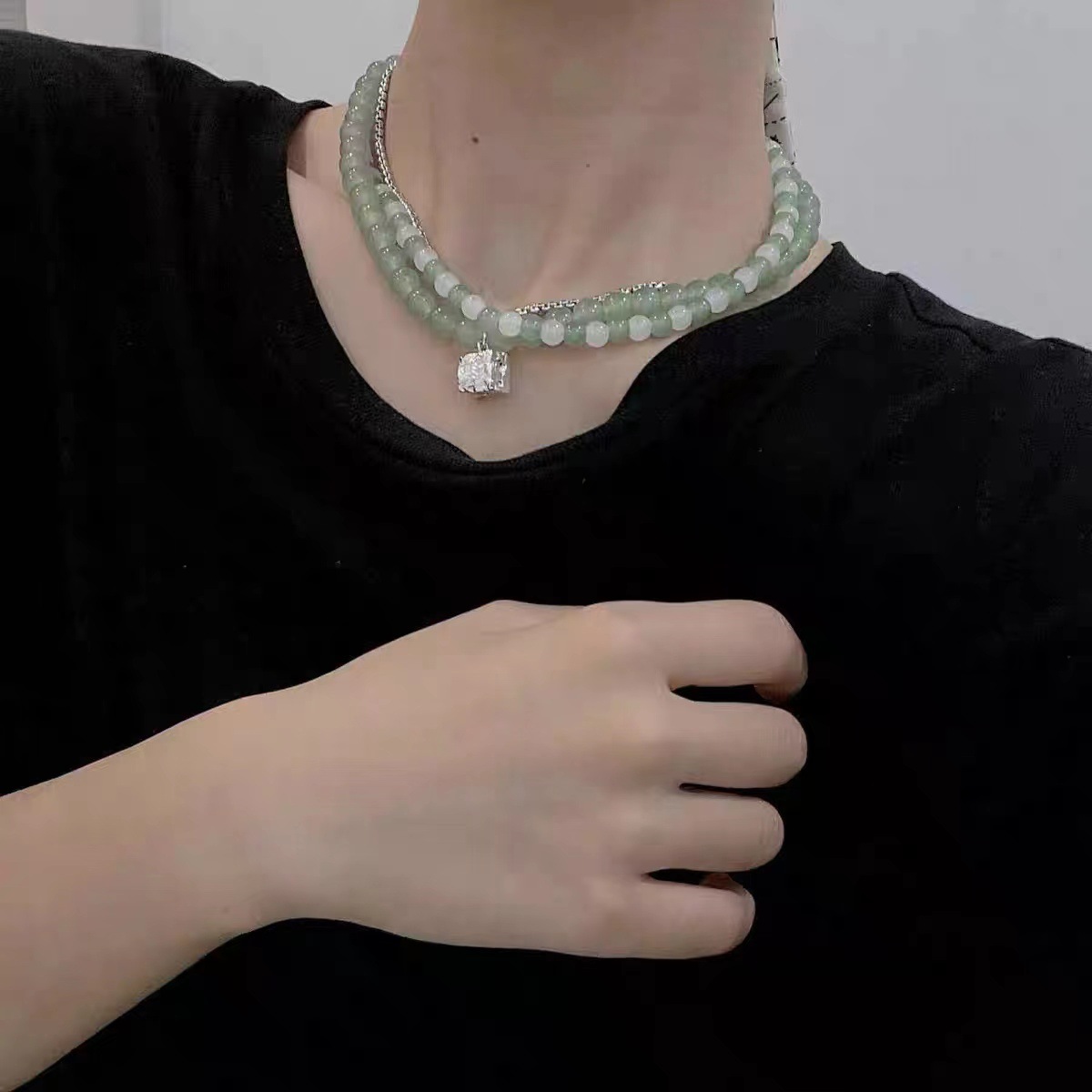15g Weight Alloy Pendant Material Pendant Necklace Classification Alloy, Plastic Chain Material Beaded Chain, ball chain Chain Type Holiday, Daily Occasion Alloy, Plastic Material Heart Shape Pattern All Seasons Season Women's Gender Plating Design Elegant, Retro Style Elegant Retro Heart Shape Alloy Plastic Beaded Chain Ball Chain Beaded Necklaces Wholesale 27
