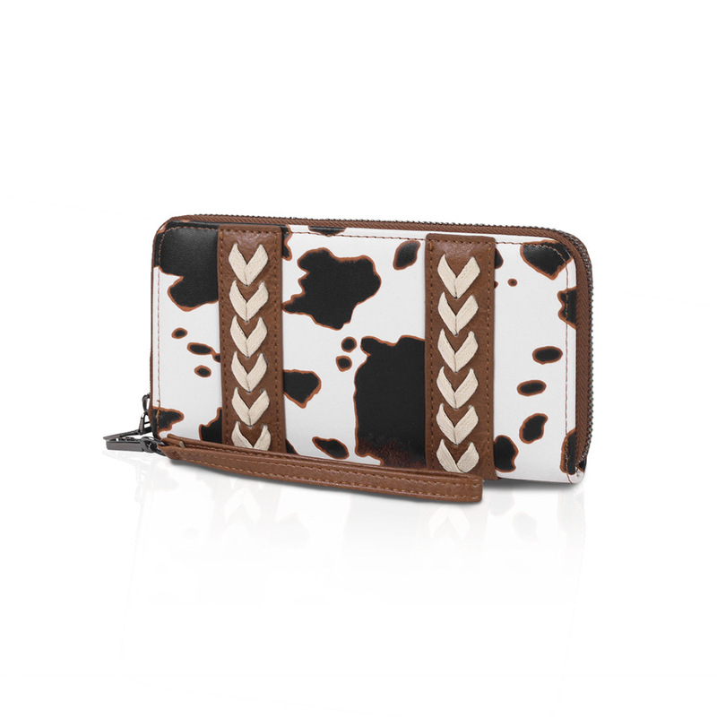 Amazon's Best-Selling Western Cow Pattern Wallet Wrist Bag Lightweight and Portable Card Holder Clutch Bag Lion Ling Wholesale