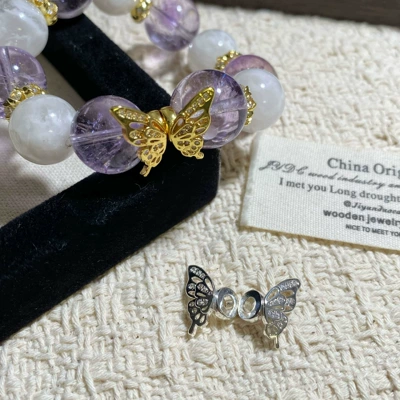 Butterfly Wings Pair Crystal DIY: Zərgərlik ara hissələri