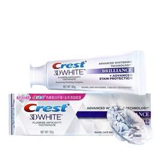 佳潔士3d鑽亮炫白牙膏90g美白牙膏去黃熱感密泡清新去漬口臭抗糖