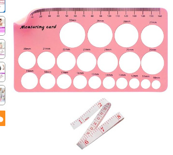 젖꼭지 자 + 줄자