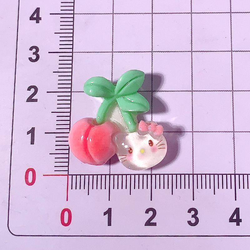 Cartoon Fruit Sanrio Odiy Accesorios de resina Crema pegamento para el cabello Teléfono móvil Taza de agua Colgante Material hecho a mano