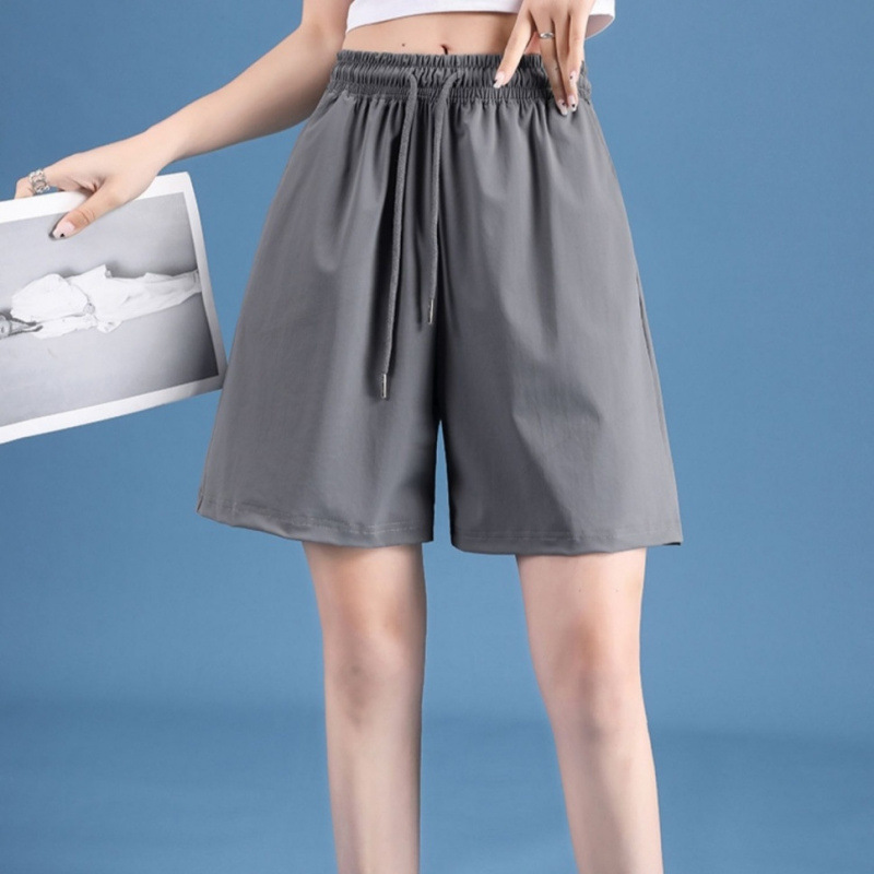 Pantalones de mujer de verano delgados rápidos secos de yoga para correr en pantalones cortos deportivos de moda para usar en casa fábrica de comercio exterior