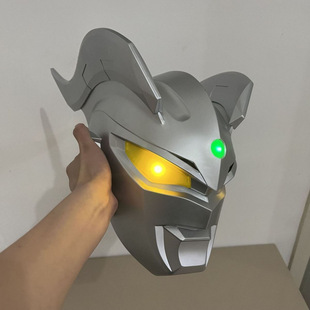 New Ultraman Tiga Mask Sound and Light Children's Zero Teliaga Helmet Mask Headgear Boy Toy 1981