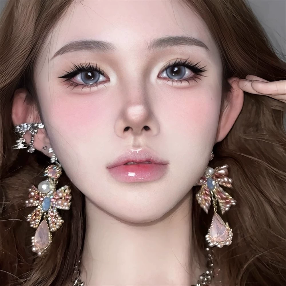 Чистое желание, сладкие и крутые, нишевые серьги высокого класса в крутом стиле, модные и изысканные серьги, подвеска с бриллиантом в виде банта.