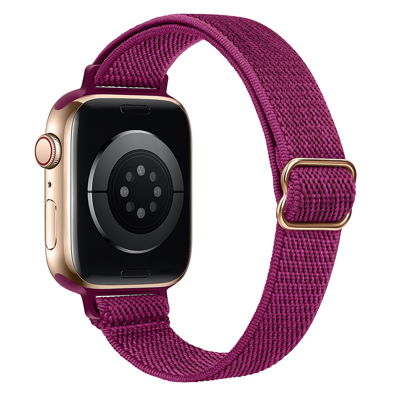 Aplicable para AppleWatch correa iWatch7 Apple cintura elástica nylon correa de pulsera ajustable ligera