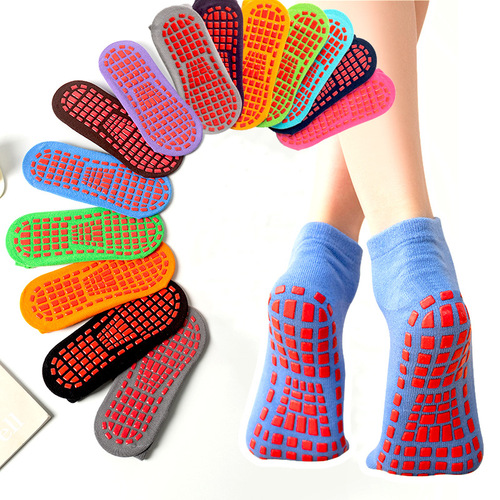 Manufacturer wholesale anti-slip trampoline socks yoga socks early education center parent-child restaurant home early education sock set LOGO