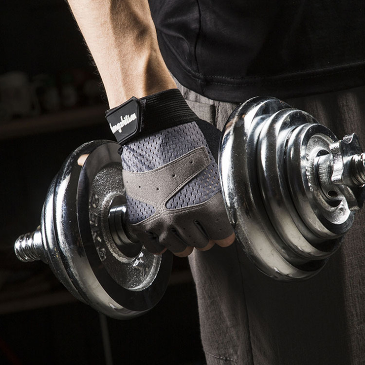 Gym Half Finger Gloves for Adults and Children, Weightlifting Sports Outdoor Cycling Non-slip Durable Breathable Mesh, Factory Direct Sale