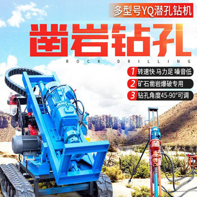履带潜孔钻机分体式边坡支护锚固光伏地钉潜孔取芯露天凿岩钻车