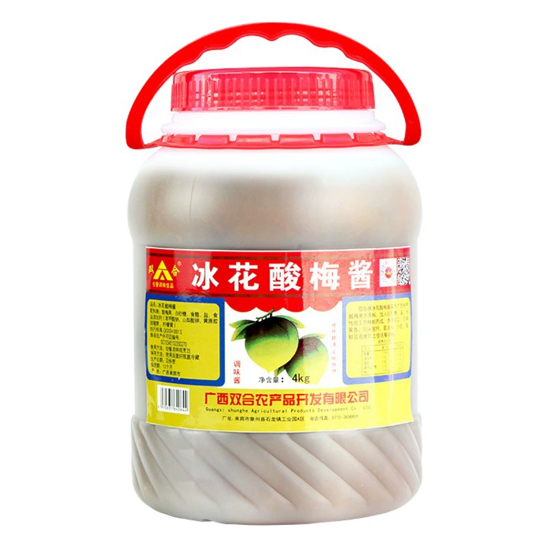 Соус Guangxi Shuanghe Binghua 4 кг в бочках целые коробки коммерческих приправ для жарки утки из сливы