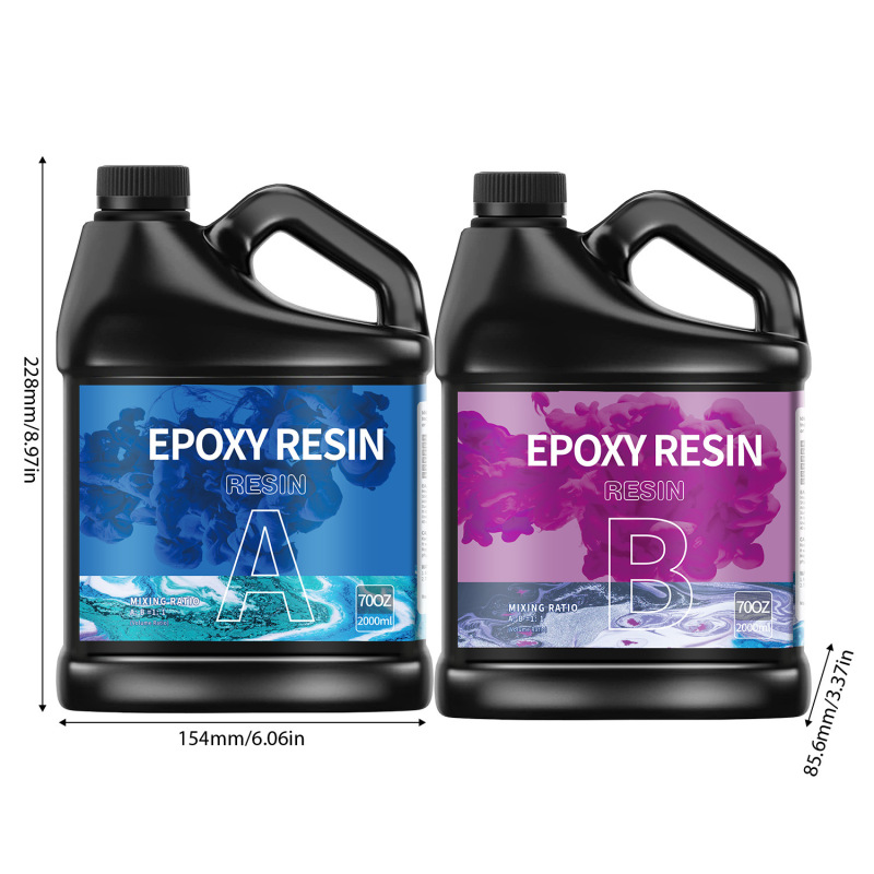 工場直販クロスボーダー1:1高透明性耐黄変クリスタル接着剤DIYジュエリーエポキシ樹脂ab接着剤リバーテーブルセット|undefined