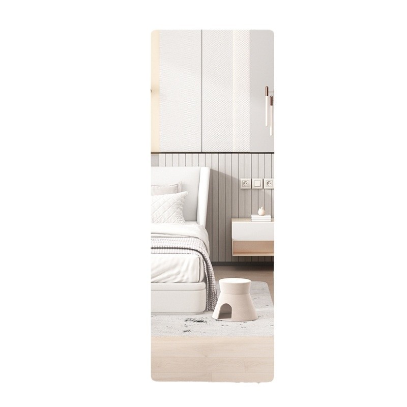 Espejo suave personalizado pegado a la pared espejo de cuerpo completo acrílico autoadhesivo baño baño HD maquillaje lente de tamaño pequeño