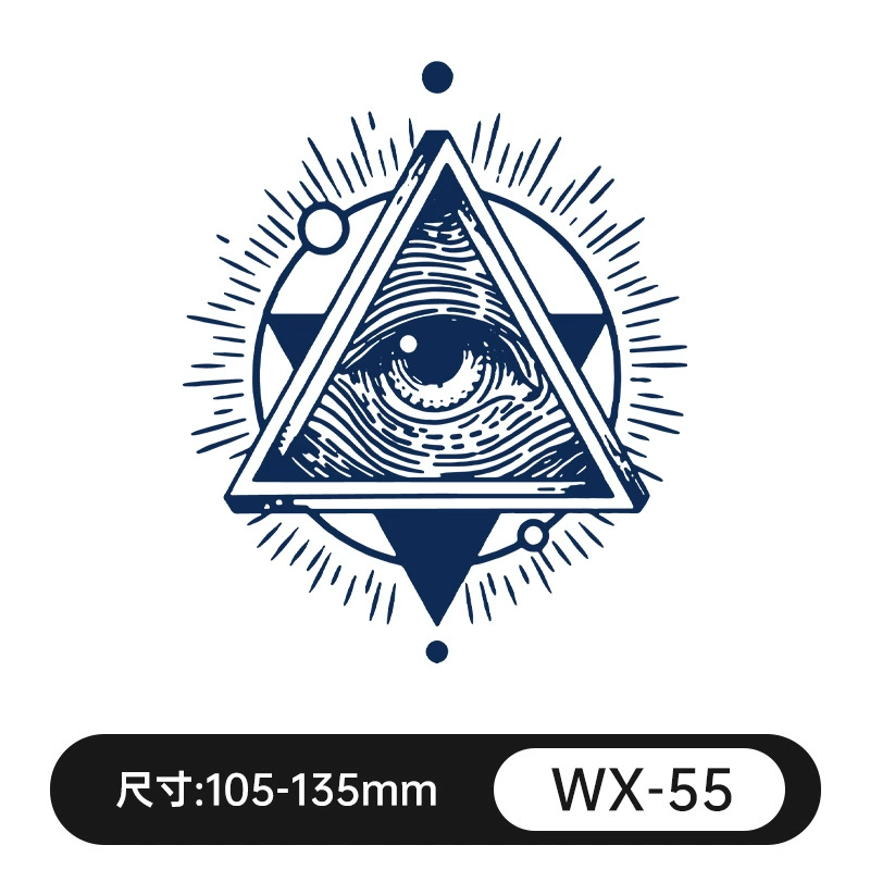 Waterproof fresh retroreflective herbal tattoo stickers for men and women, long-term effect