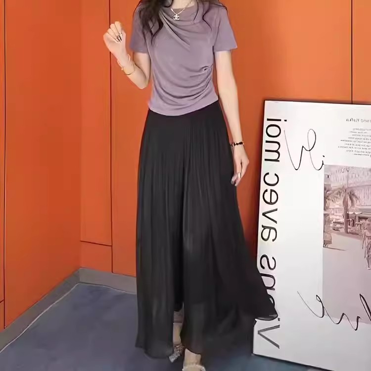 블랙 [메이메이 매칭 여성복/바지 루즈한 BF 게으른 스타일/슬릿 스타일/바지/수트 팬츠 하이엔드 드레이프/하렘 당근 팬츠/트렌디한 여성용 캐주얼 팬츠]