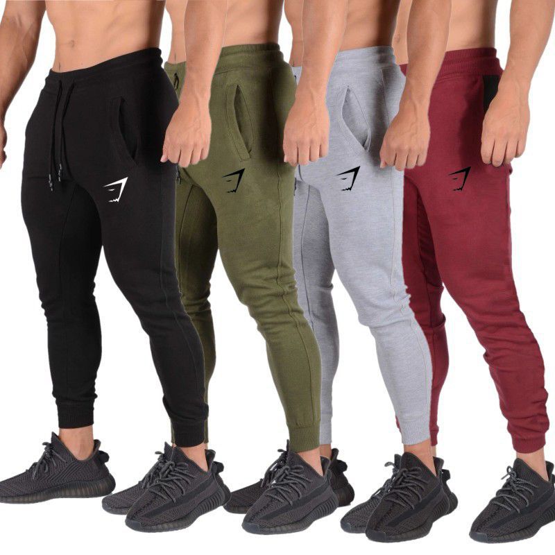 Fitness Muscle Shark Sports Pants Men's Running Training Squat Cross-border Pants Small Leg Pants Trendy Men's Casual All-match Trendy