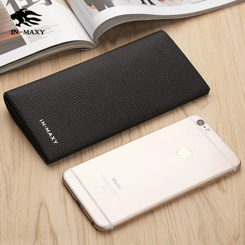 (Cross-border trading), polyurethane long ultra thin wallet, universal card holder