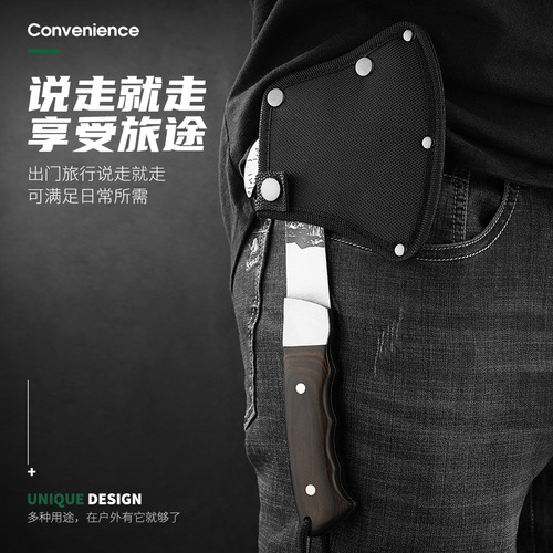 Factory direct sales outdoor ax eagle head hand ax multi-purpose woodworking ax portable firewood ax camping tool road opening