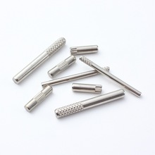 直供实心滚花轴不锈钢圆柱销销钉玩具高碳钢传动轴双头搓花轴