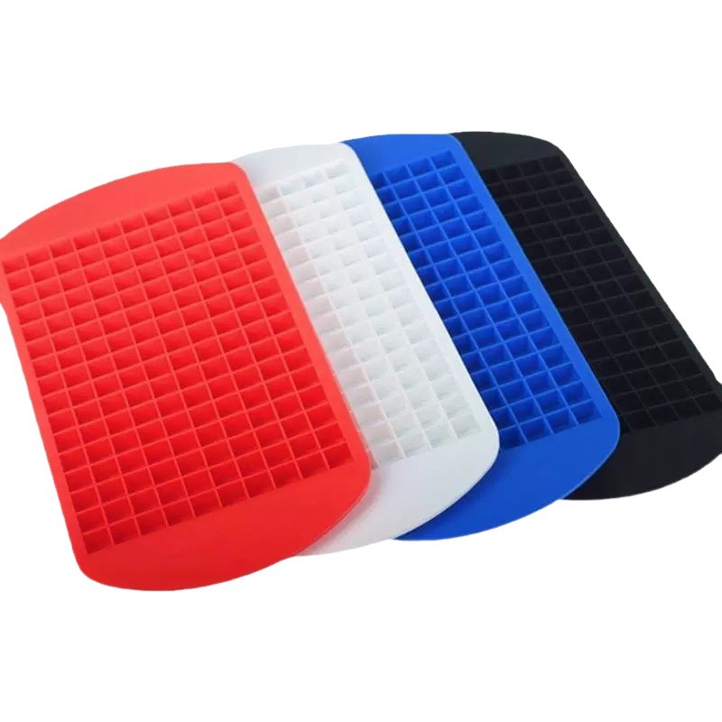 Molde de silicona de grado alimenticio para cubitos de hielo de 160 rejillas, fácil de desmoldar, cuadrados de 1 cm, para uso doméstico. image 1