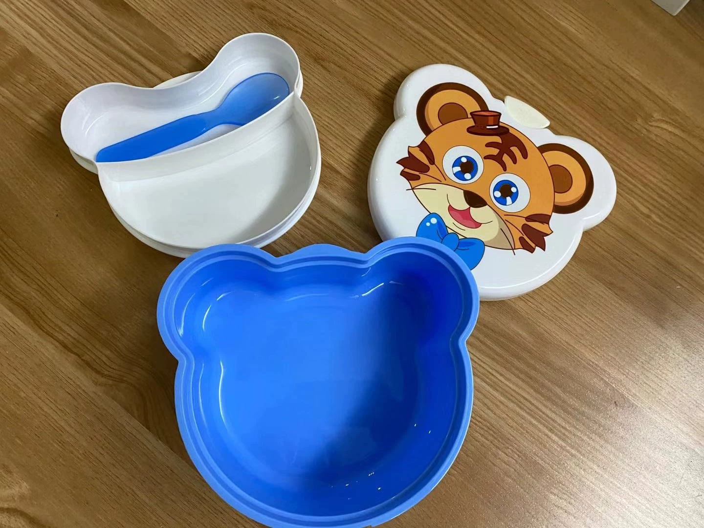 Пластиковый детский ланч-бокс с животными, индивидуальная задача
