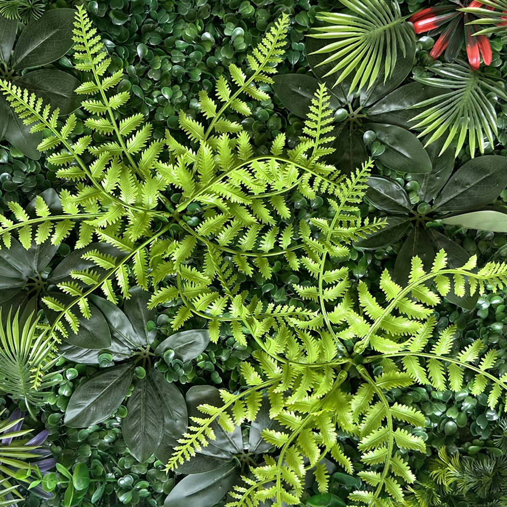 Simulación transfronteriza de plantas pared verde pared decoración floral fondo césped de plástico fábrica al aire libre césped mayorista