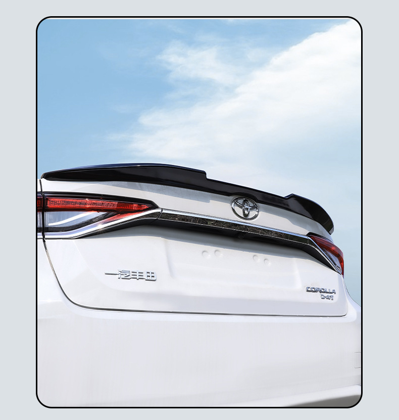 Suitable for 19-25 Corolla Rear Wing Fixed Wing Sports Blade Model to Enhance the Appearance and Decoration of the Car