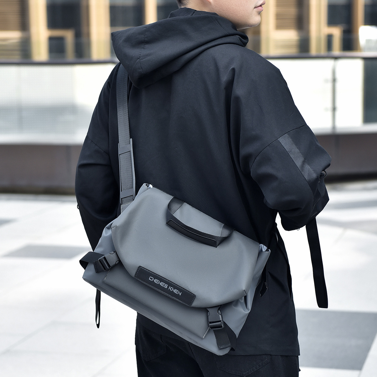 Cross-border Oxford Cloth Men's Crossbody Bag Large Capacity Men's Bag Portable Travel Shoulder Bag Men's High-end Sense